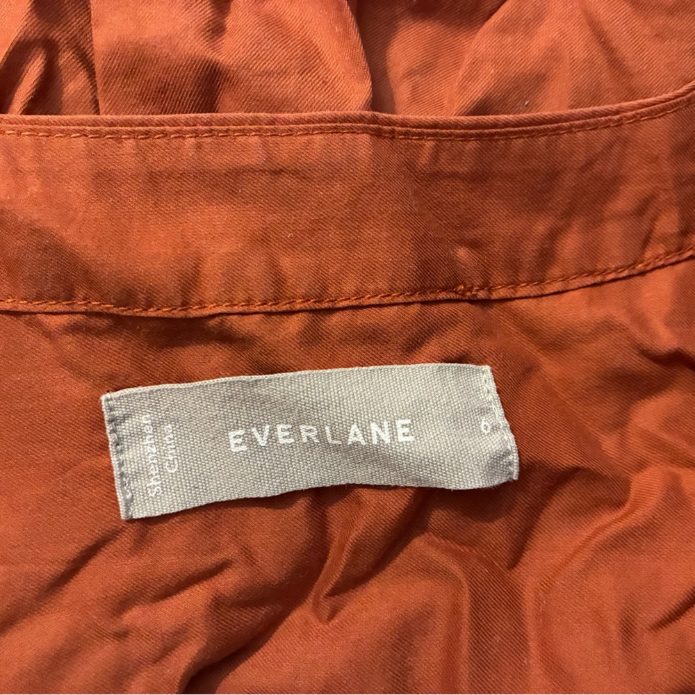 Everlane Rust Button-Up Blouse - Picture 3 of 4